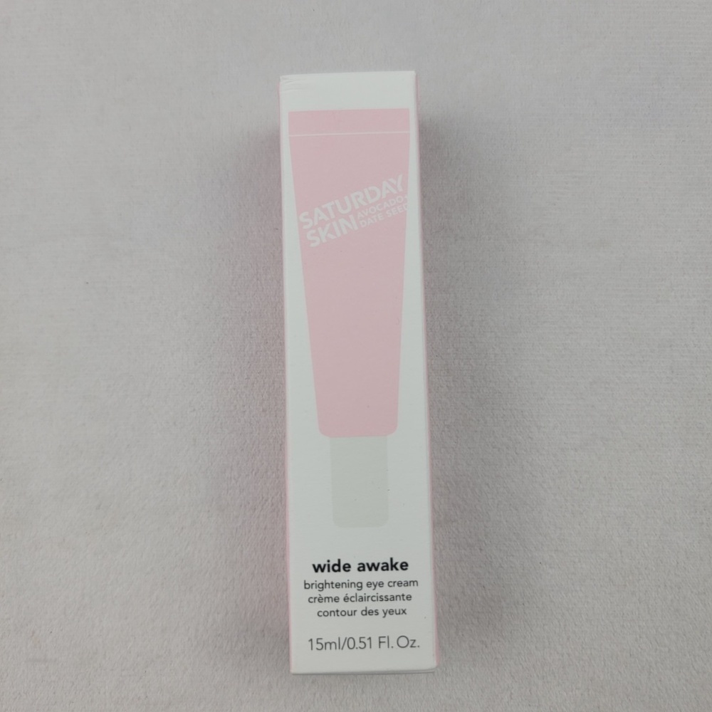NIB saturday skin avocado date seed wide awake brightening eye‎ cream 15 ml